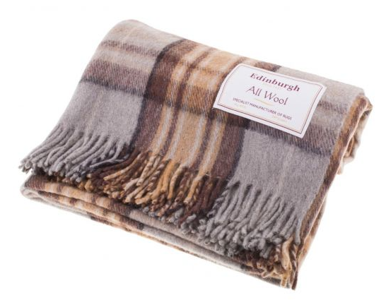 Edinburgh Tartan Blanket Linens Lavender
